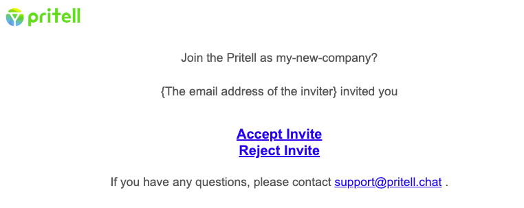 Accept email