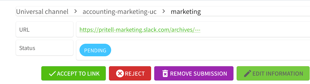 Accept to link