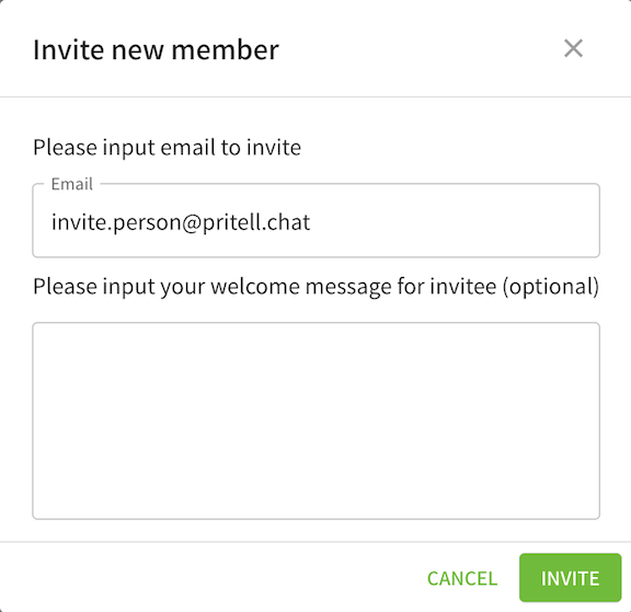 UC invite button