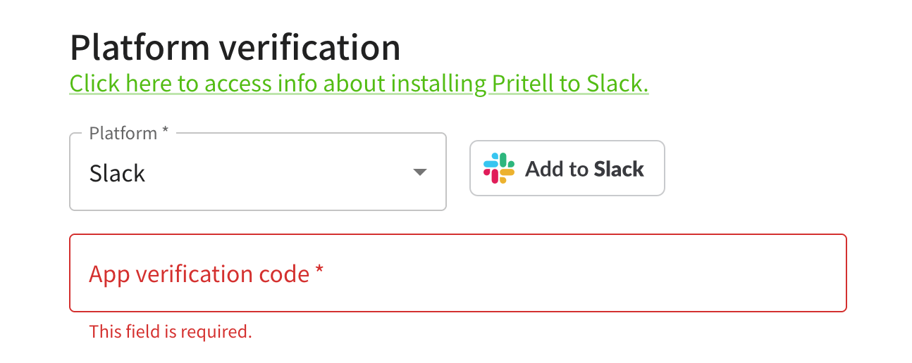 Install Slack button